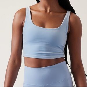 Athleta cutout velvet crop top
